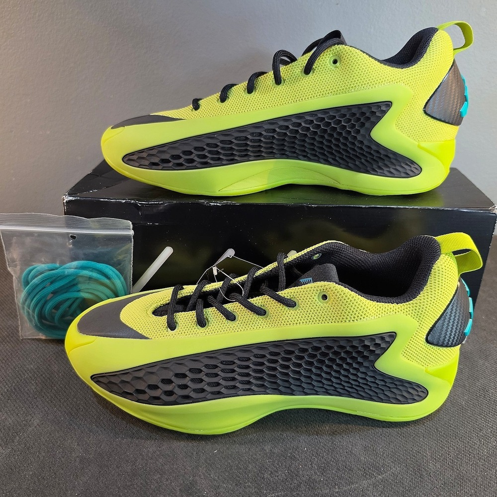 New Men 9 Women 10 Adidas Anthony Edwards 1 Low NBA JS1778 Preloved Lime Teal